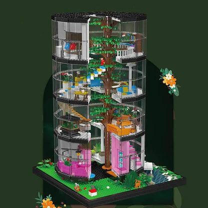 Mould King MOC Building Block Set: Transparent Tower, Model K16013