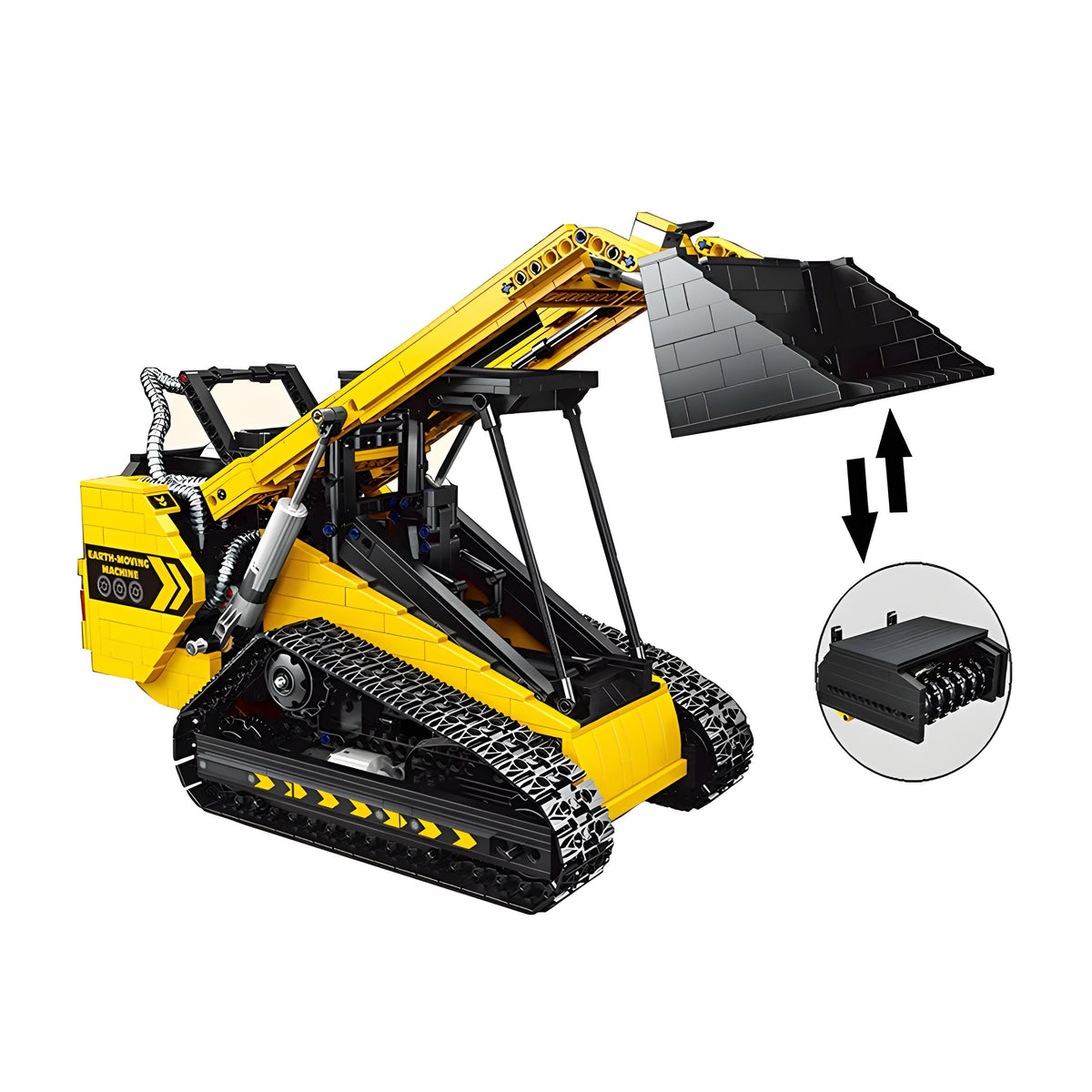 Trilumity Compact Track Loader Building Block Set, Remote Control, 1,800-Piece