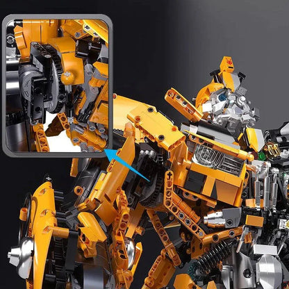 MOC Building Block Set: Mech MOC Metamorphic Bumblebee Robot, Model V5014