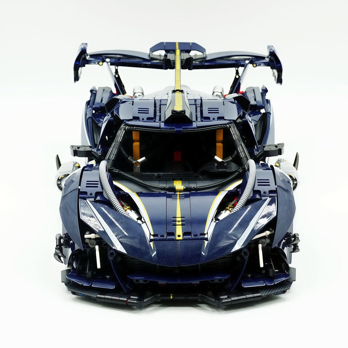 Trilumity Building Block Set: 1:8 Apollo Ie Hypercar — Midnight Edition | Starry Blue Exterior (3656Piece)