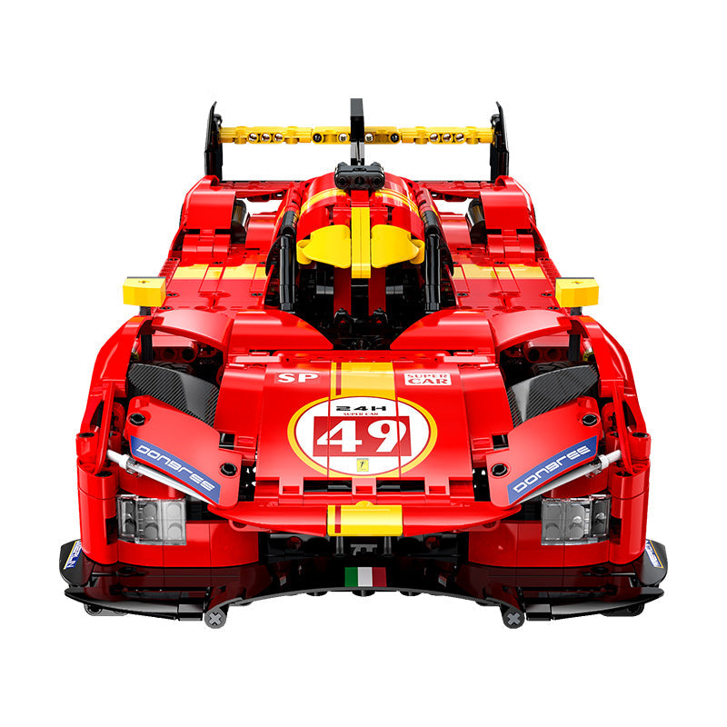 Trilumity Building Block Set: 1: 10 Le Mans Flame Supercar, Racing Aerodynamic Lines (1518-Piece)