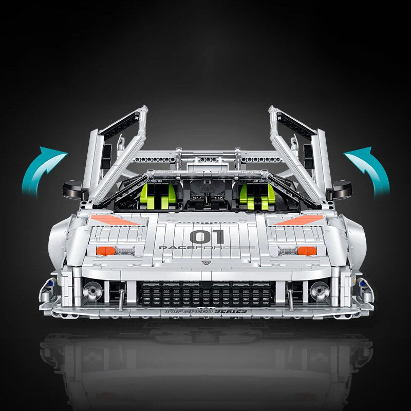 Trilumity Building Block Set: 1:8 Lamborghini Countach Lp5000 Building Set (3970+-Piece)