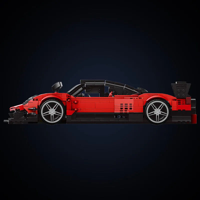 Mould King MOC Motorized Building Block Set: Supercar Pagani Zonda R Racing Car, Model 10041