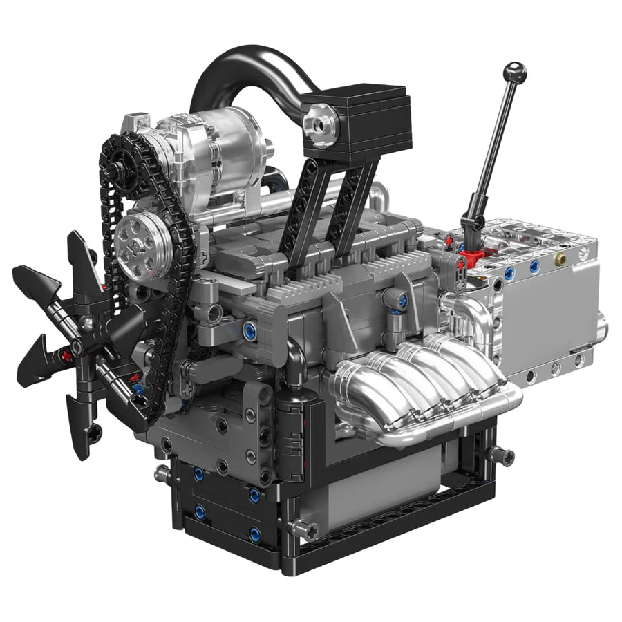 Trilumity Motorized Building Block Set: Mazda Rotary Engine| 1:6 Scale | 1100+-Piece