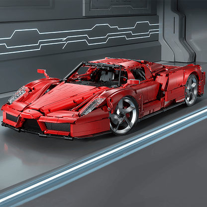 Trilumity Building Block Set: 1:8 Rosso Edition Italian Red Hypercar (4301Piece)