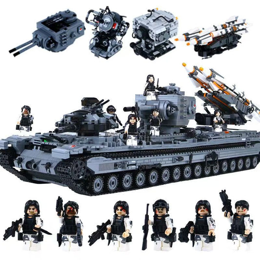 Trilumity Kv-2 Missile Carrier Tank Building Block Set, 3,665-Piece