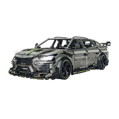 Trilumity Motorized Building Block Set: 1:8 The Ultimate Italian Super Suv | Remote Controlled | Grey Plating Limited Edition- 3223Piece