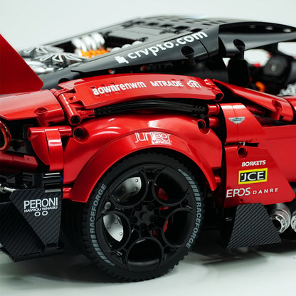 Trilumity Building Block Set: 1:8 Aston Martin Vulcan | Paint Pearl Red Edition | 3794+-Piece