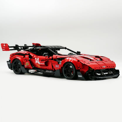 Trilumity Building Block Set: 1:8 Aston Martin Vulcan | Paint Pearl Red Edition | 3794+-Piece