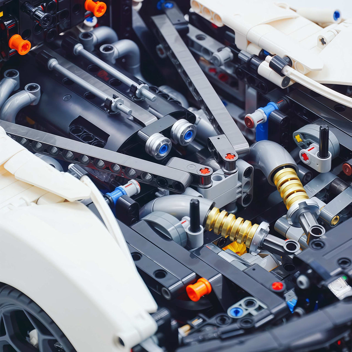 Trilumity Motorized Building Block Set: 1:8 The Ultimate British Woking Hypercar | White Custom Edition | Shipped in Original Gift Box (4200+-Piece)