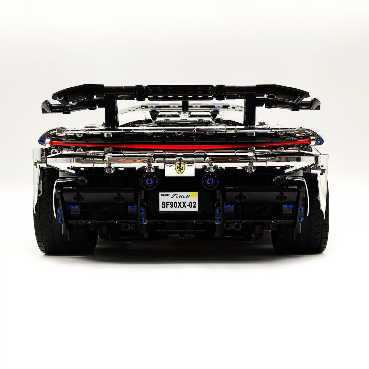 Trilumity Motorized Building Block Set: 1:8 Xx Track Hybrid Silver Plating Limited Color, The Ultimate Supercar, More Than 12 Features