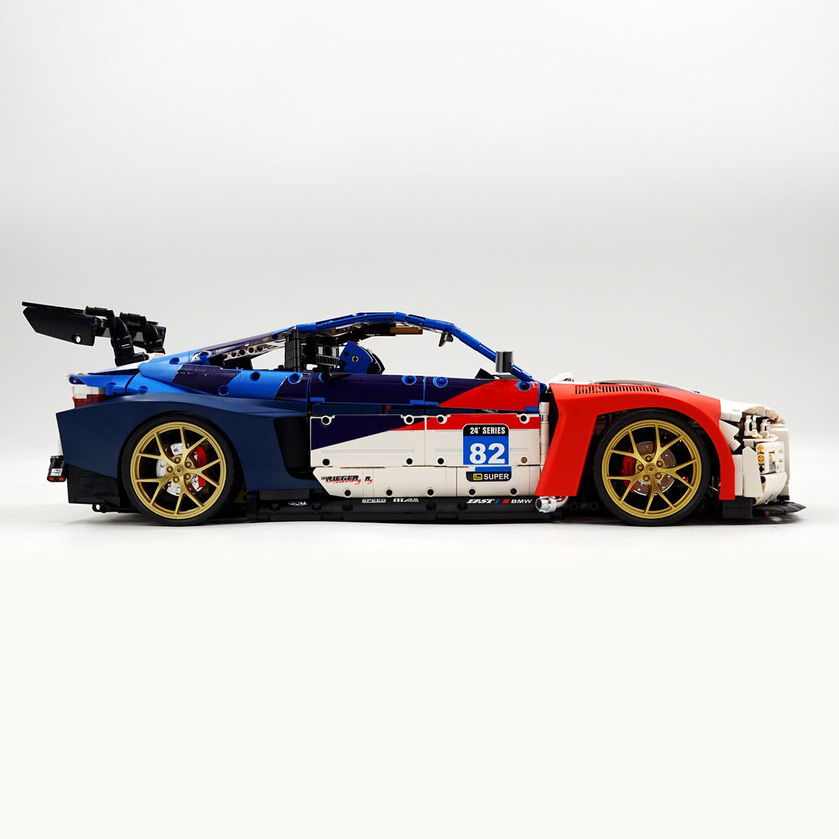 Trilumity Building Block Set: 1: 8 BMW M4 GT3 Building Set, Fully Detailed Simulation, The Ultimate Collectible (4556Piece)