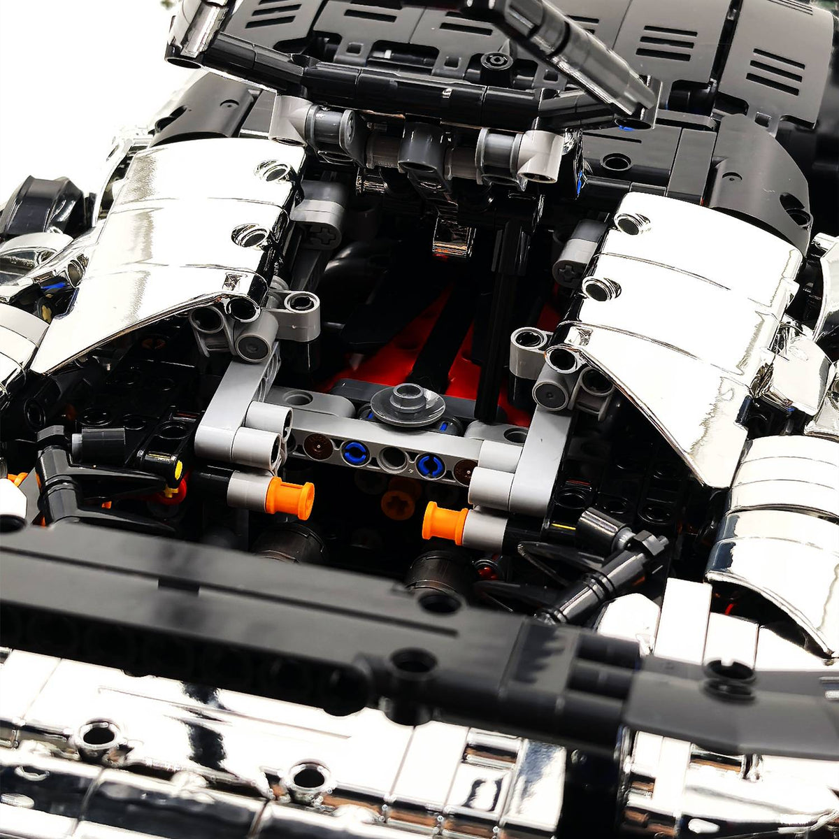 Trilumity Motorized Building Block Set: 1:8 Xx Track Hybrid Silver Plating Limited Color, The Ultimate Supercar, More Than 12 Features
