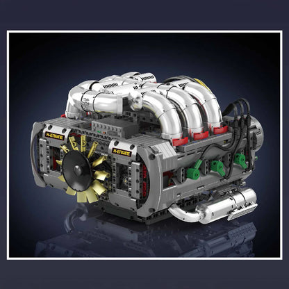 Trilumity Building Block Set: Motorised Flat 6 Engine (2376-Piece)