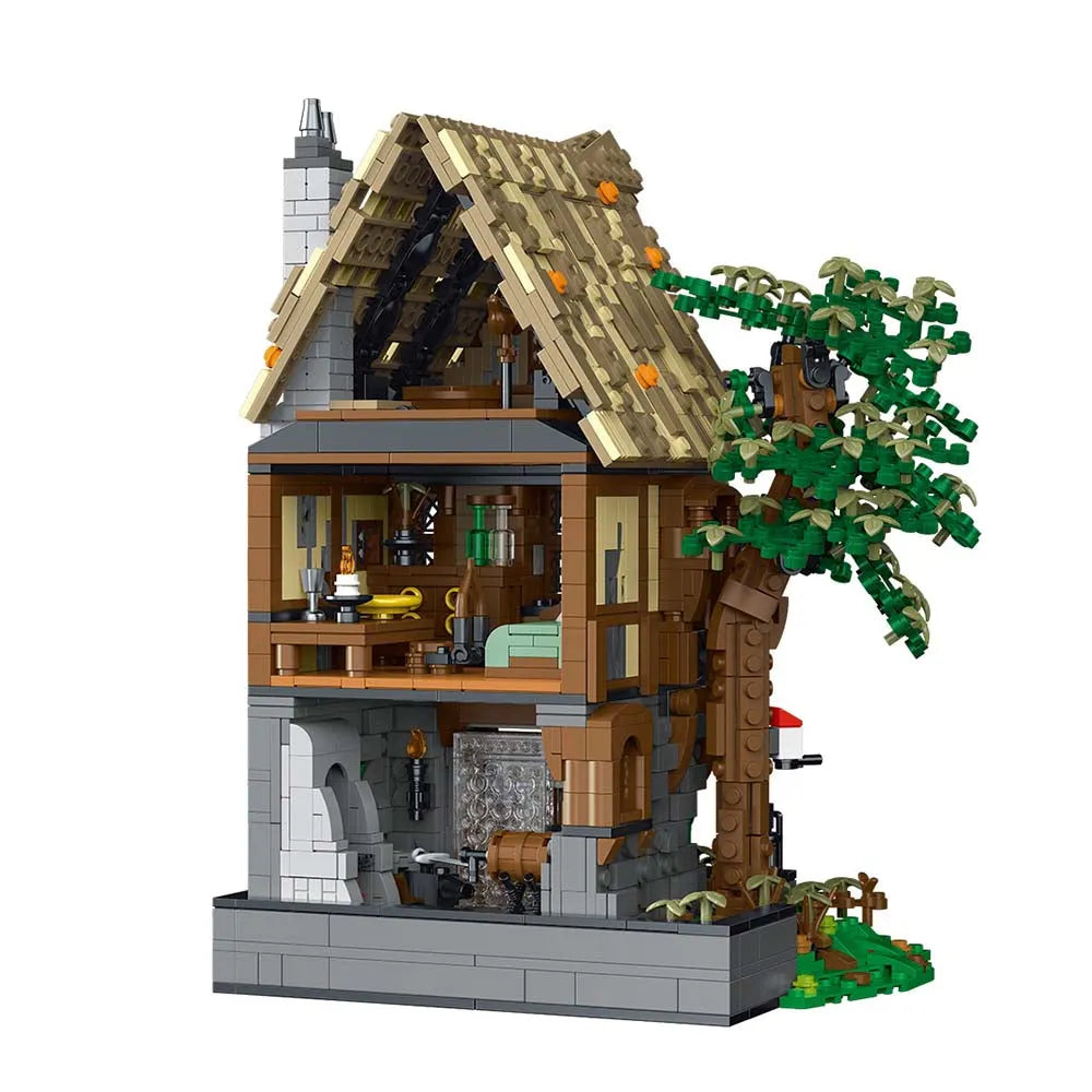 MORK MOC Building Block Set: Medieval Black Smith, Model 033031