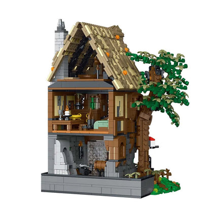 MORK MOC Building Block Set: Medieval Black Smith, Model 033031