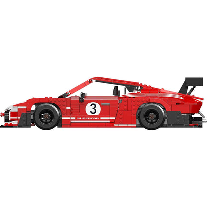 Trilumity Building Block Set: The Legendary German Porsche 935 Endurance Racecar (1717-Piece)