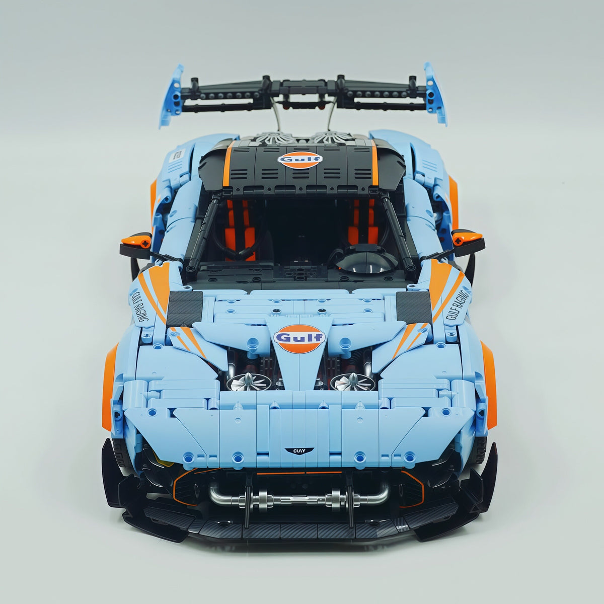 Trilumity Building Block Set: 1:8 Aston Martin Vulcan | Gulf Blue Custom Edition | 3794+-Piece