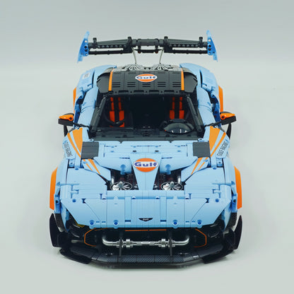 Trilumity Building Block Set: 1:8 Aston Martin Vulcan | Gulf Blue Custom Edition | 3794+-Piece