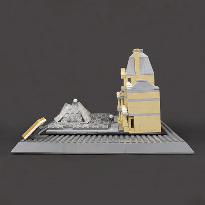 Wange MOC Building Block Set: Paris The Louvre, Model 4213