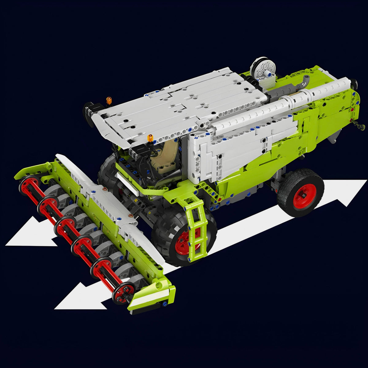 Trilumity Combine Harvester Building Block Set, Remote Control, 1,268-Piece