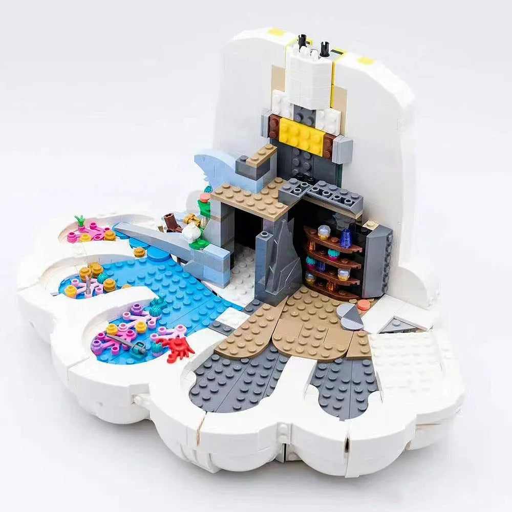 MOC Building Block Set: Little Mermaid Royal Clamshell, Model 68009