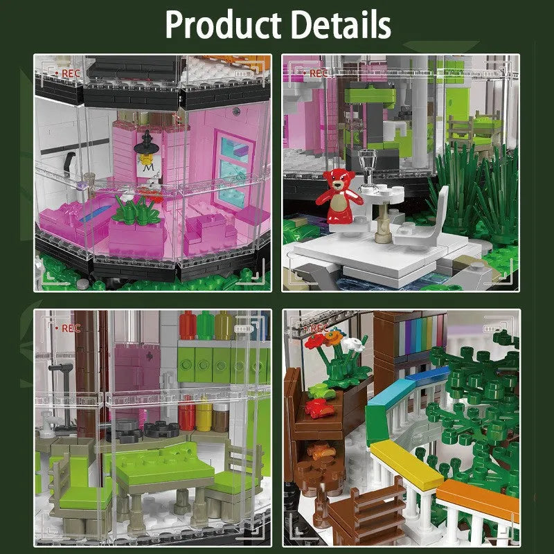 Mould King MOC Building Block Set: Transparent Tower, Model K16013