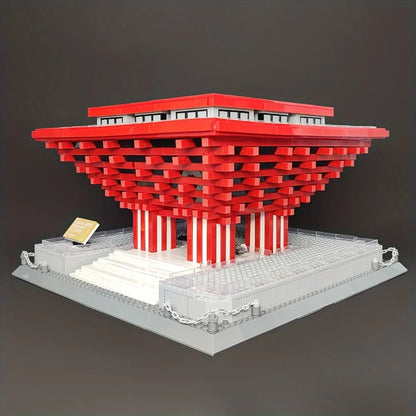 Wange Building Block Set: Famous China Pavilion At Expo 7210