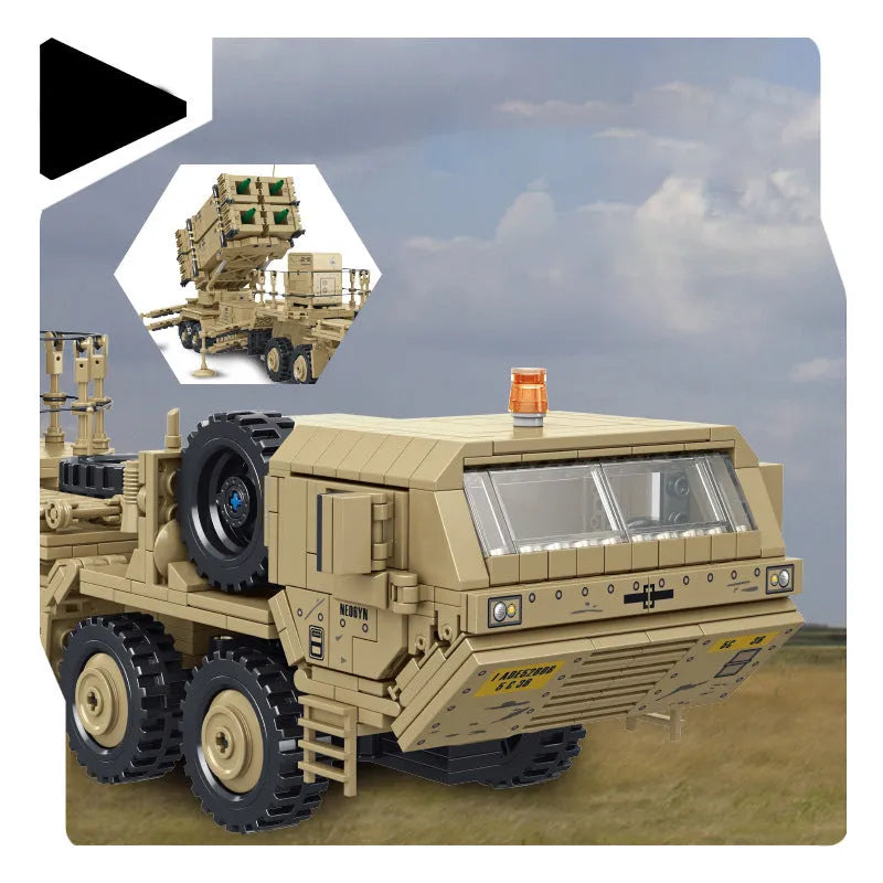 Panlos MOC Building Block Set: M983 Missile Truck, Model 628014