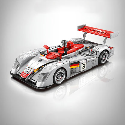 Trilumity Building Block Set: 1:8 Audi R8 Lmp 2000 | Remote Controlled | Genuine Authorization | 2426-Piece