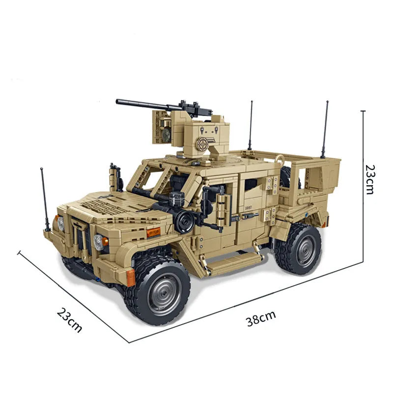 Panlos MOC Building Block Set: JLTV Armored Vehicle, Model 628013