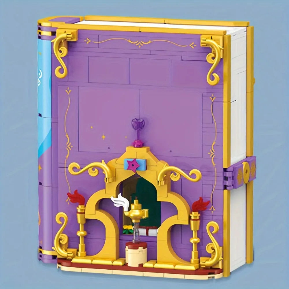 JieStar Building Block Set: Aladdin Magic Lamp 3D Book, Model JJ9054