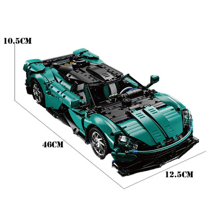 TiaGole MOC Motorized Building Block Set: Aston Martin Super Sports Car, Model T5030