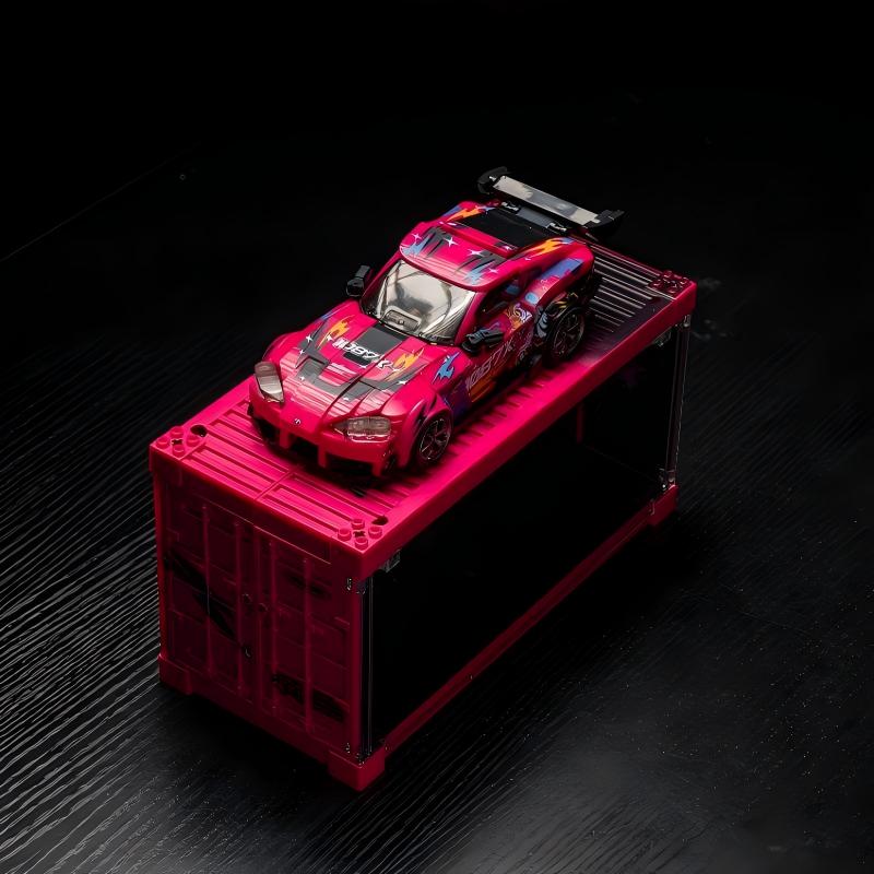 Trilumity Building Block Set: Toyota Supra r32 1097x with Container Display Case (415-Piece)