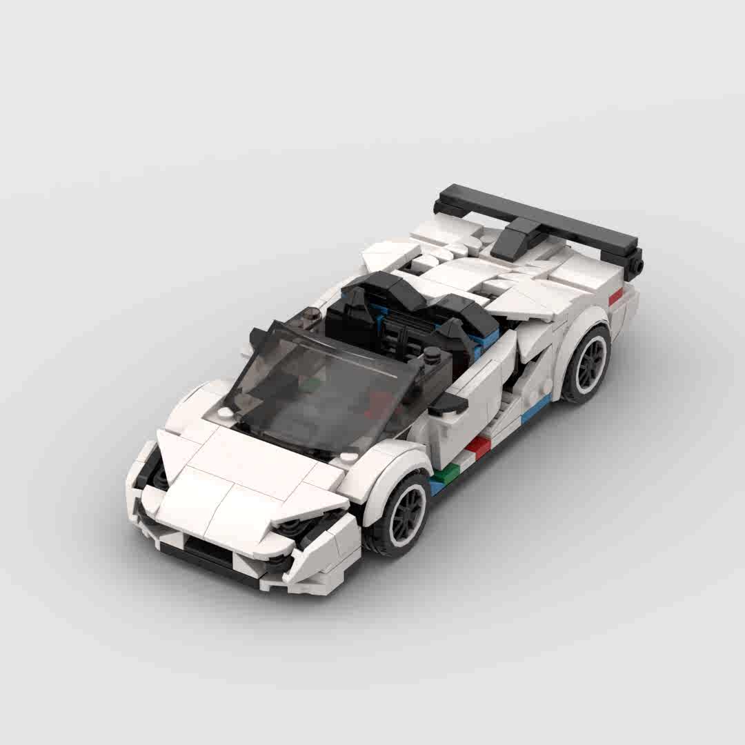 Trilumity MOC Building Block Set: 1:24 Supercar (300+-Piece) | MOC Building Set