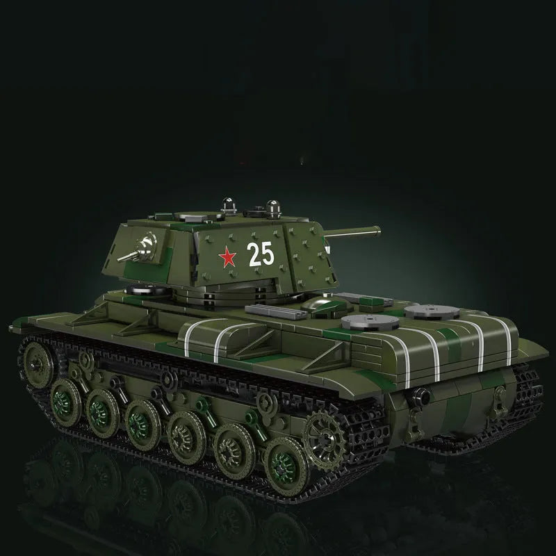 Mould King Building Block Set: Motorized KV-1 Heavy Tank, Model K20025