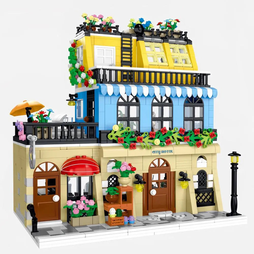 MORK MOC Building Block Set: Hotel Block Module, Model 20115