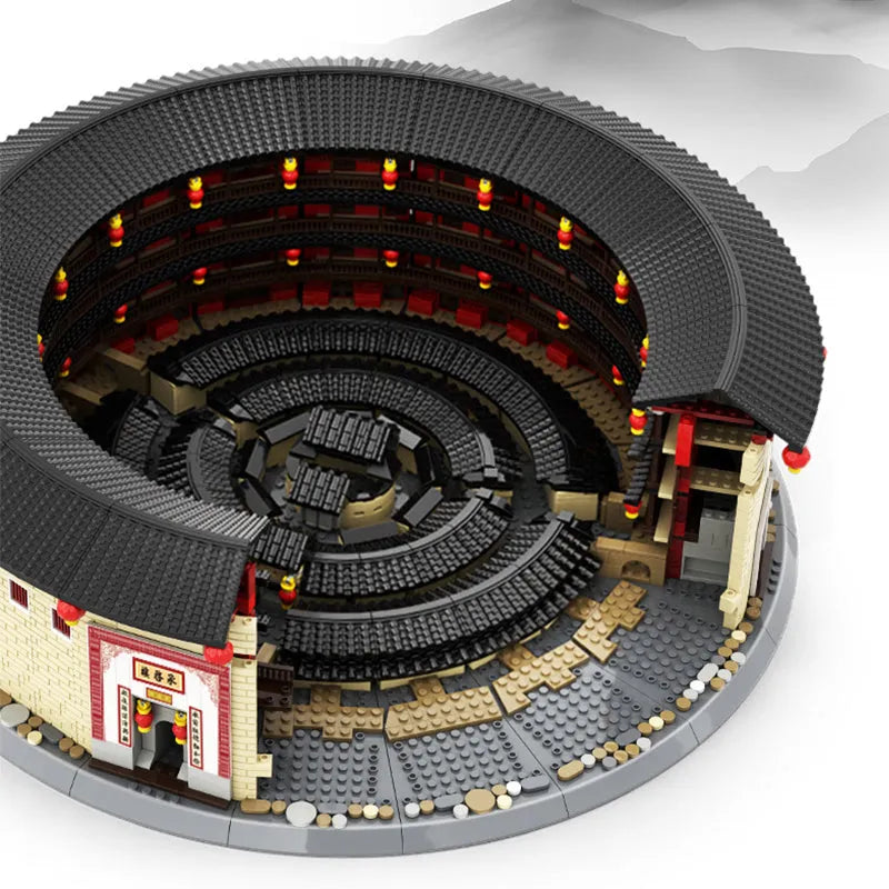 Wange Building Block Set: Fujian Hakka Tulou Chengqi, Model 8211
