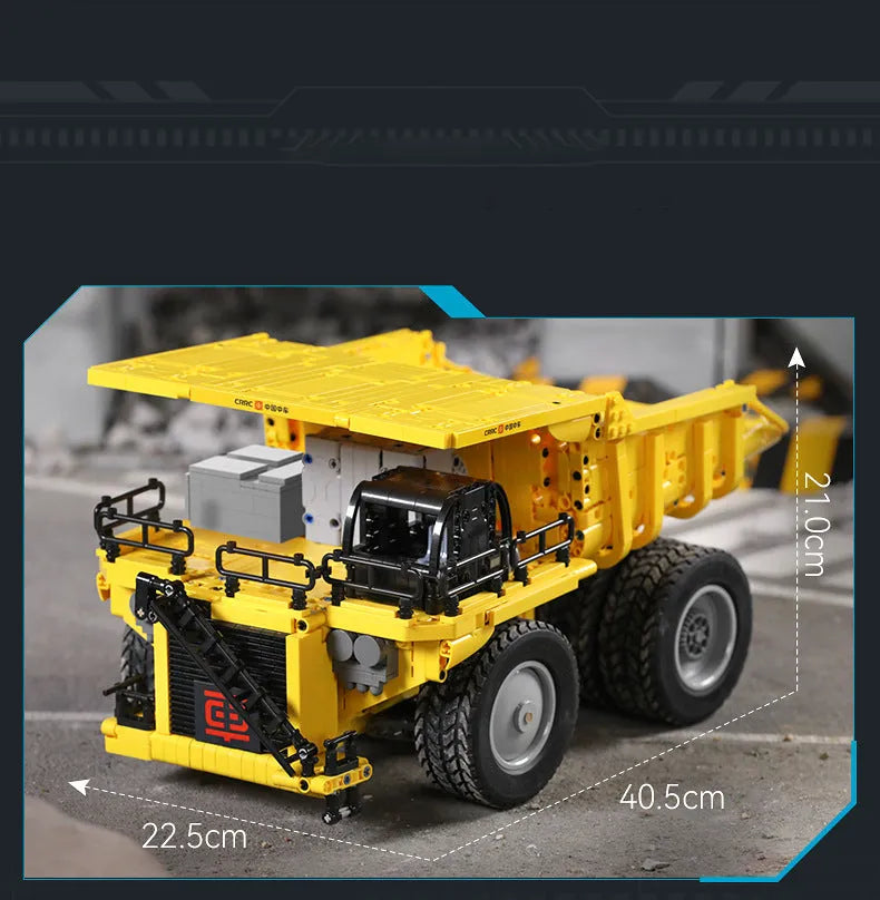 Cada MOC Building Block Set: Motorized CR240E Mining Dump Truck, Model C65011PF
