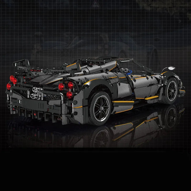 Mould King MOC Motorized Building Block Set: Supercar Pagani Huayra Racing Car, Model 13182