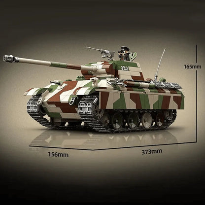 Trilumity Panther Tank G Building Block Set, 2,135-Piece