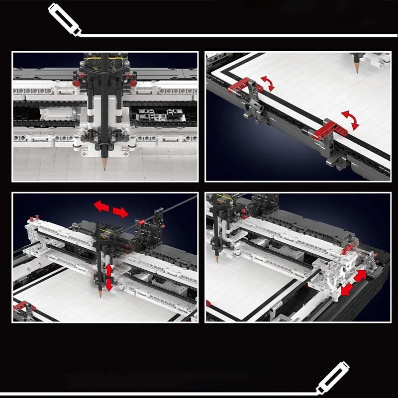 Mould King Building Block Set: Motorized Plotter, Model K13181