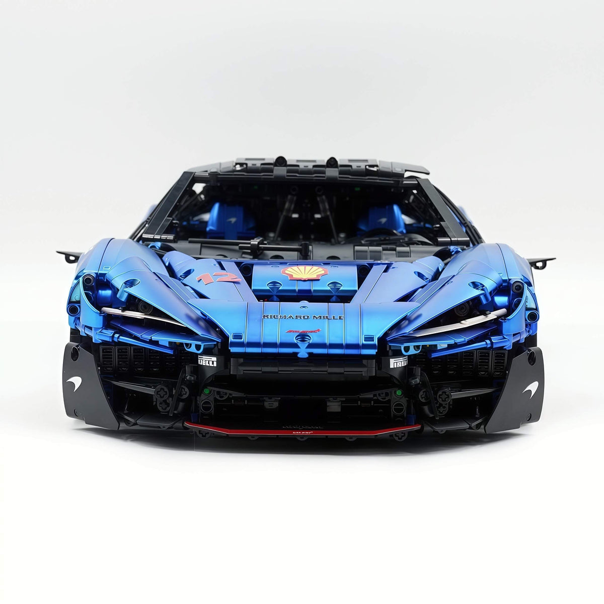 Trilumity Motorized Building Block Set: 1:8 The Ultimate British Woking Hypercar | Electric Sapphire Blue Custom Edition | Shipped in Original Gift