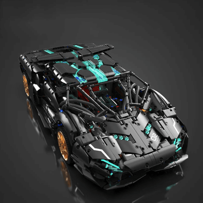 Trilumity Building Block Set: 1:8 Lamborghini Italian V8 Concept Supercar Set (3520-Piece)