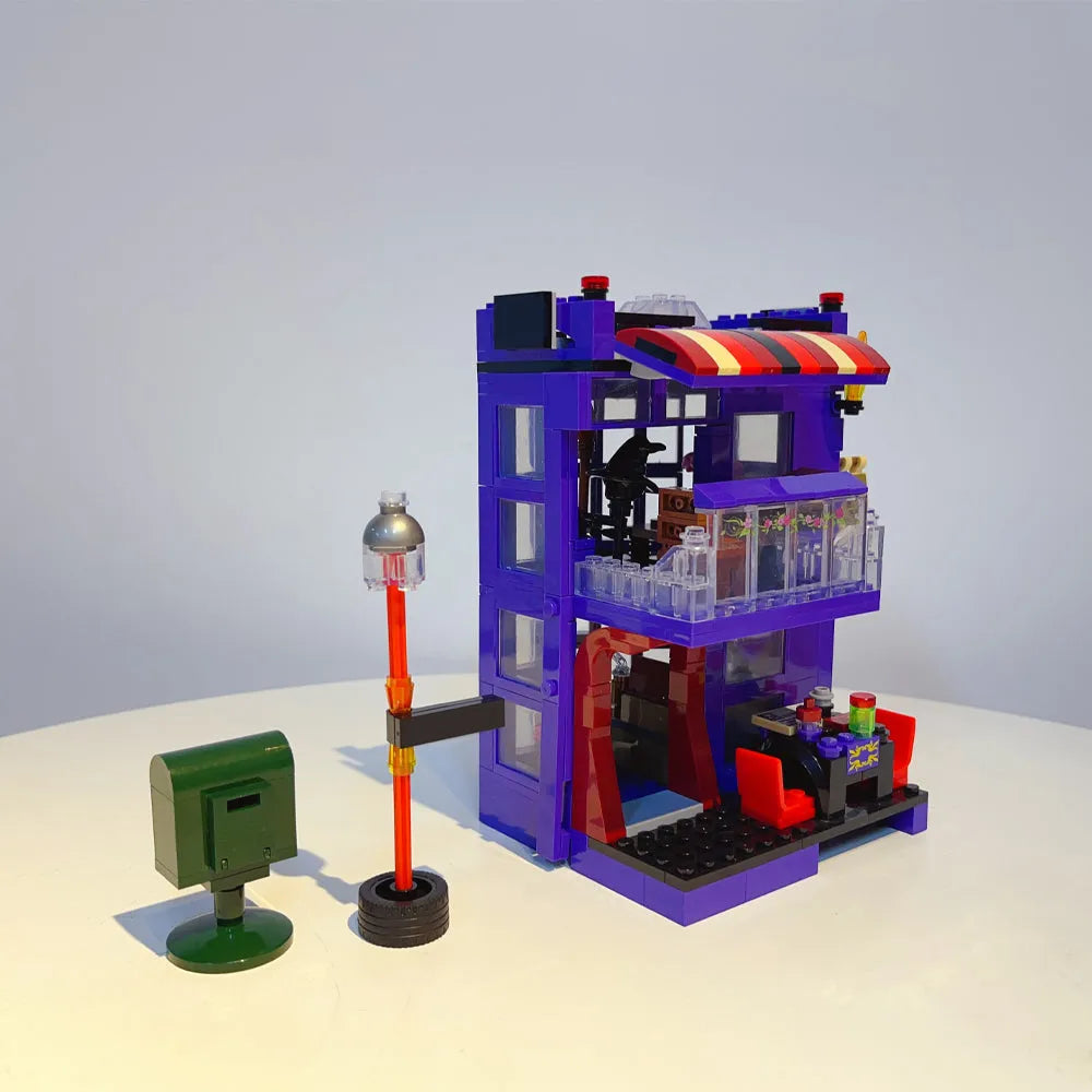 JieStar MOC Building Block Set: Harry Potter MOC Magic Diagon Pub, Model JJ9003