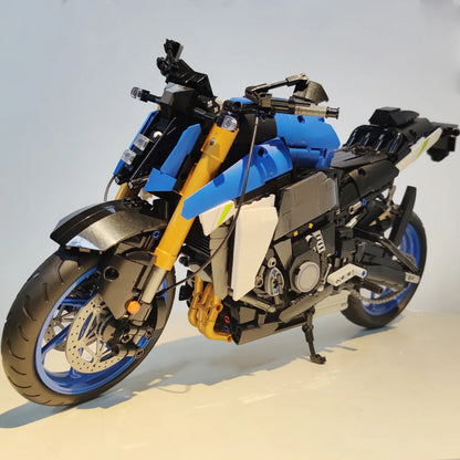 JieStar MOC Building Block Set: Suzuki GSX S1000 Motorcycle, Model 58014