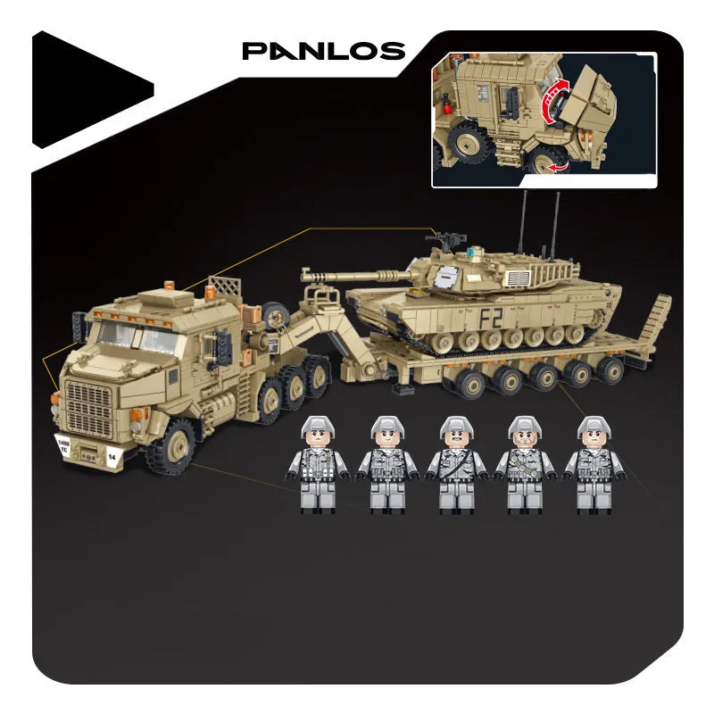 Panlos MOC Building Block Set: M1070 Armored Vehicle, Model 628015
