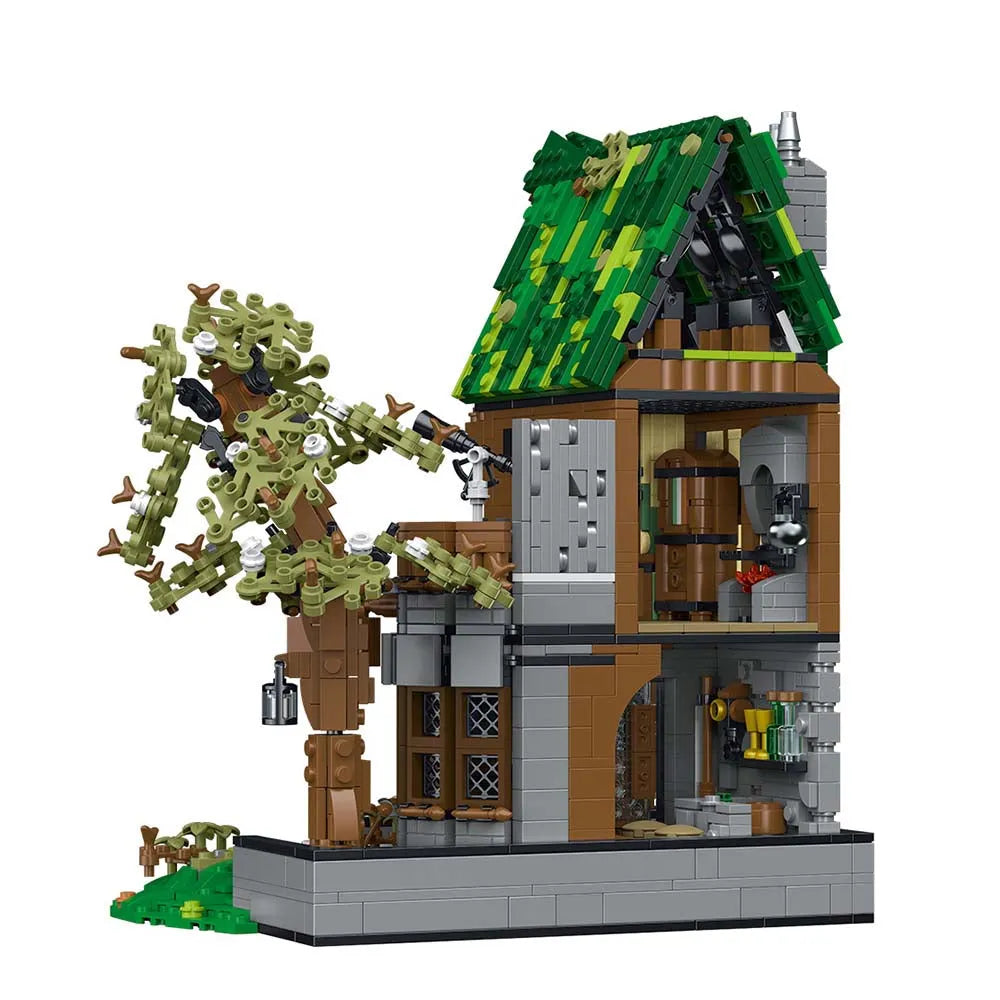 MORK MOC Building Block Set: Medieval Tavern, Model 033033