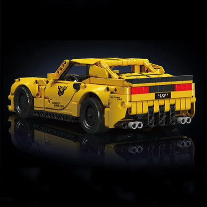 Mould King Building Block Set: Bumblebee Pull Back Sports Car, Model K15081