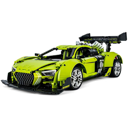 Trilumity Building Block Set: Audi R8 Green Beast, Large Rear Wing (2641-Piece)